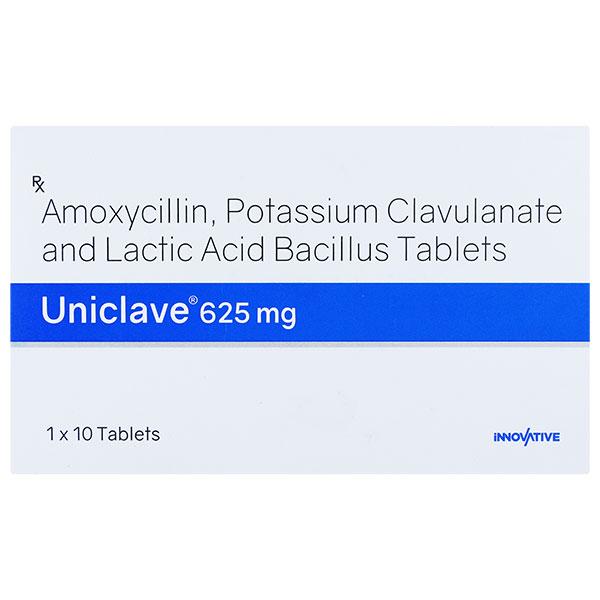 UNICLAVE 625mg Tablet 10's