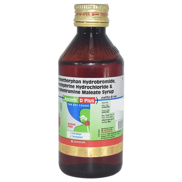 Ascoril D Plus SUGAR FREE Syrup 100ml