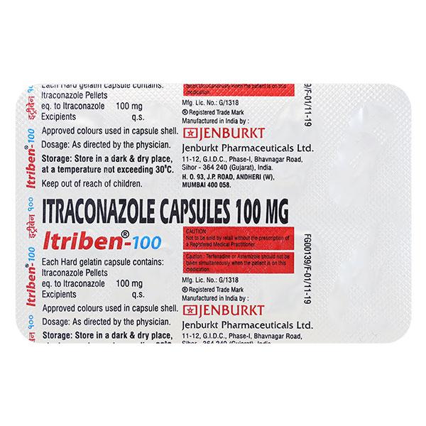 Itriben 100mg Capsule 10'S