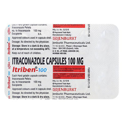 Itriben 100mg Capsule 10'S