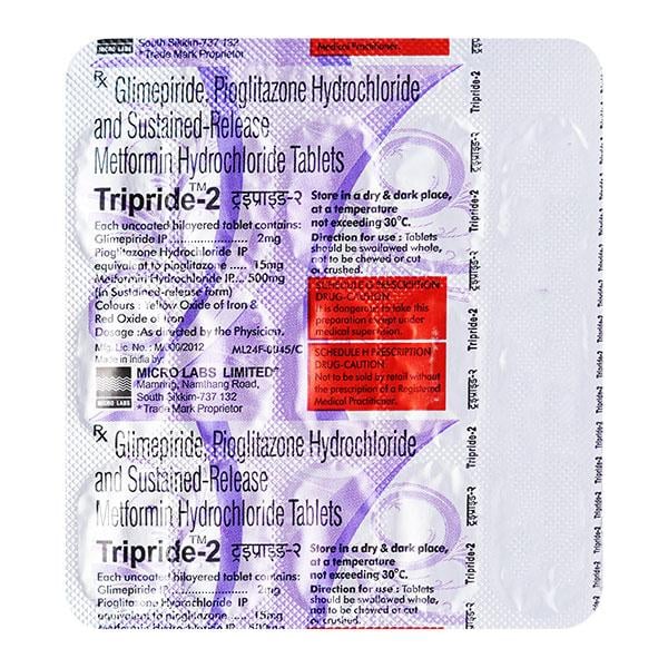 Tripride 2mg Tablet 15'S