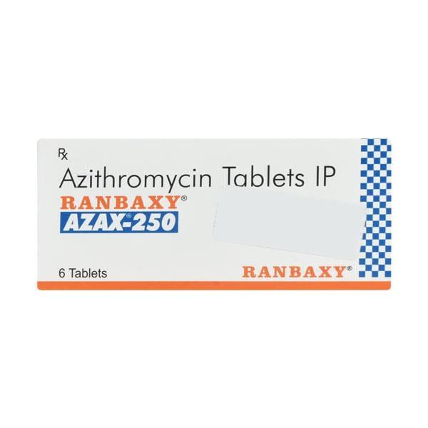 Azax 250mg Tablet 6'S