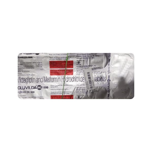 GLUVILDA M 1000mg Tablet 15's
