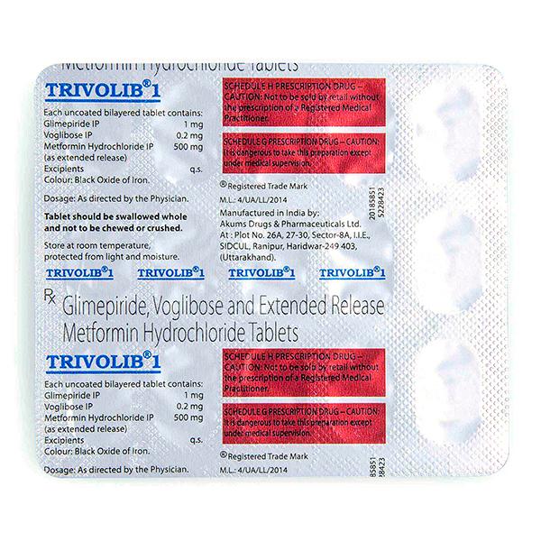 TRIVOLIB 1 Tablet 15's