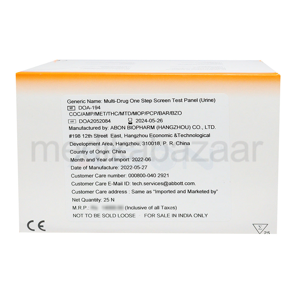 Abbott Abon Multi 9 Drug Doa-194 Drug Testing Kit