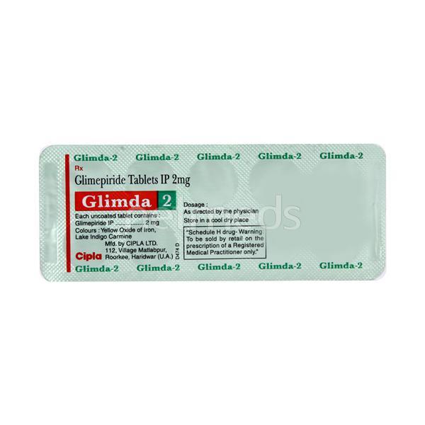Glimda 2mg Tablet 10'S