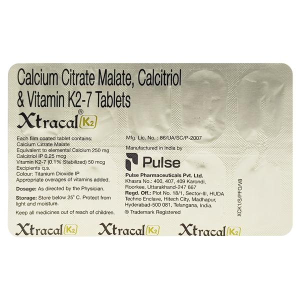 Xtracal K2 Tablet 10'S