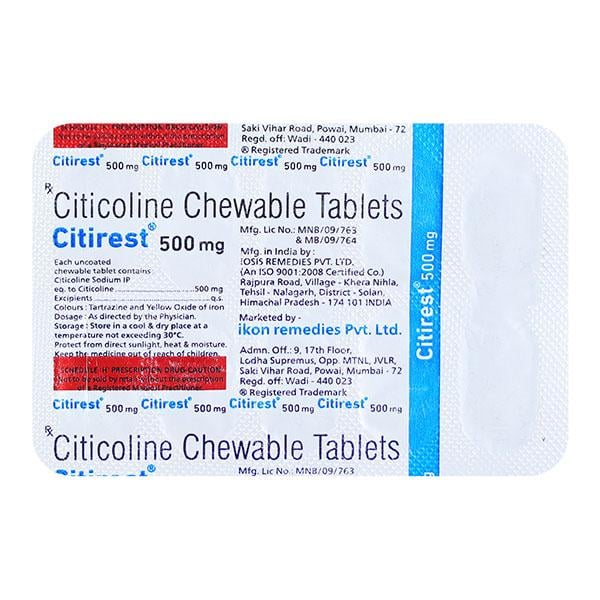 CITIREST 500mg Tablet 10's