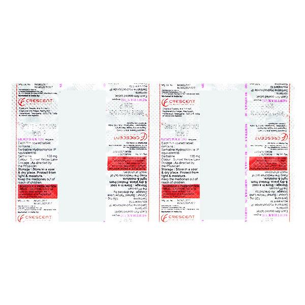 SERTRAX 100mg Tablet 10's