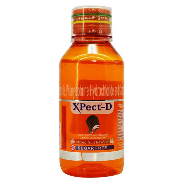 Xpect D Sugar Free Mixed Fruit Flavour Syrup 100ml