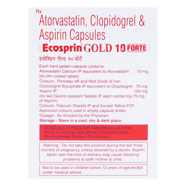 Ecosprin Gold Forte 10mg Capsule 10'S