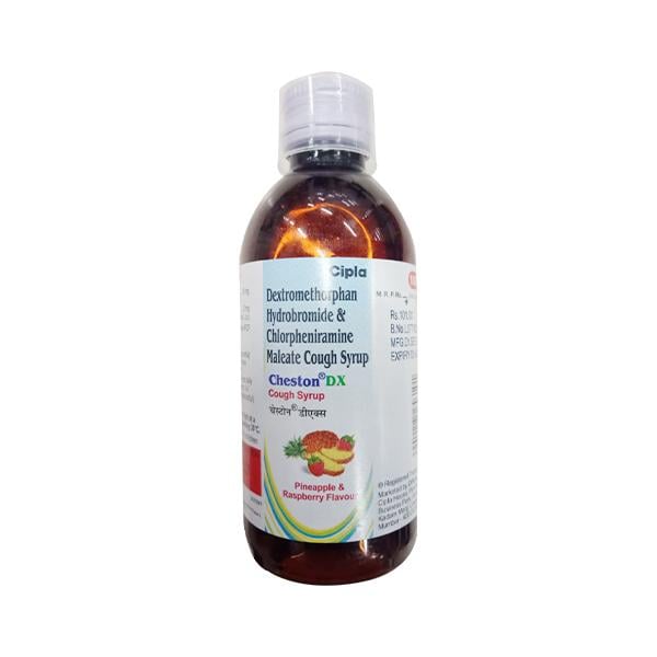 CHESTON DX Pineapple & Raspberry Flavour Cough Syrup 100ml