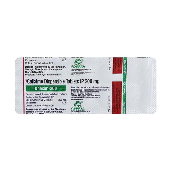 ONEXIM 200 Tablet 10's