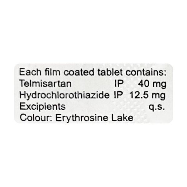 Telmiprime H 40/12.5mg Tablet 10'S