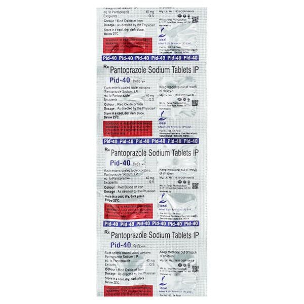 PID 40mg Tablet 10's