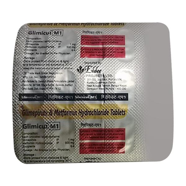 GLIMICUT M 1 Tablet 15's