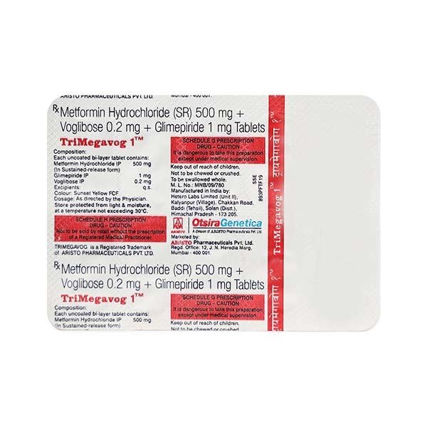 Trimegavog 1mg Tablet 10'S