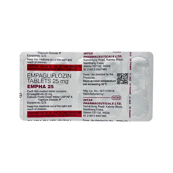 EMPHA 25 Tablet 10's