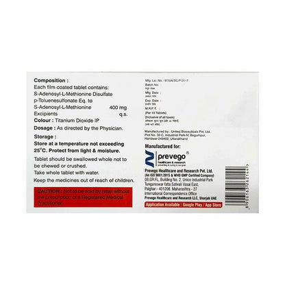 S ADESOL M 400 Tablet 10's