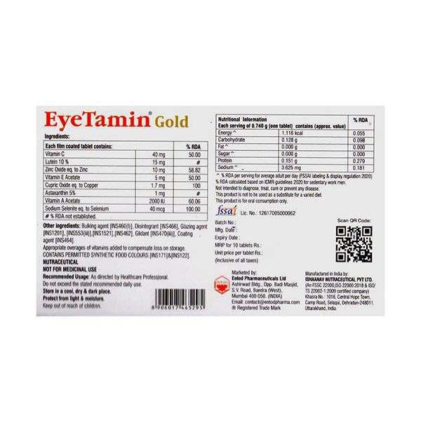 EYETAMIN GOLD Tablet 10's