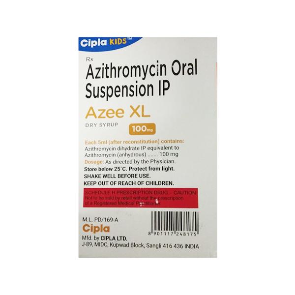 AZEE XL PEPPERMINT FLAVOUR 100mg Dry Syrup 30ml