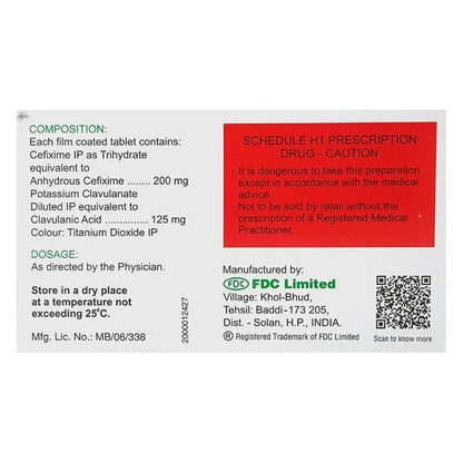 Zifi CV 200mg Tablet 10'S