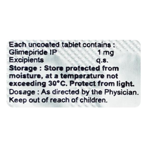 Glimestar 1mg Tablet 10'S