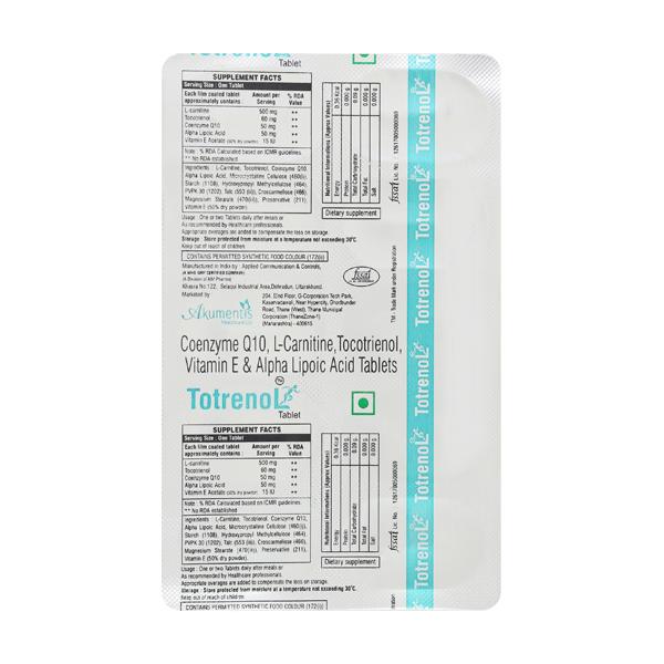 Totrenol Tablet 10'S