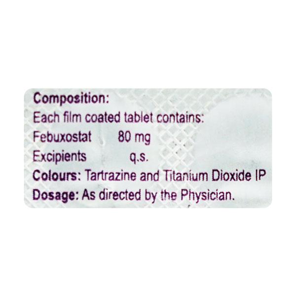 Febubest 80mg Tablet 10'S