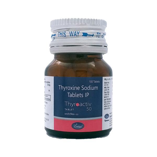 Thyroactiv 50mcg Tablet 100'S