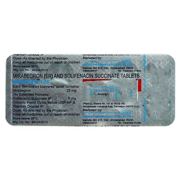 MEGATAS S 25 Tablet 10's