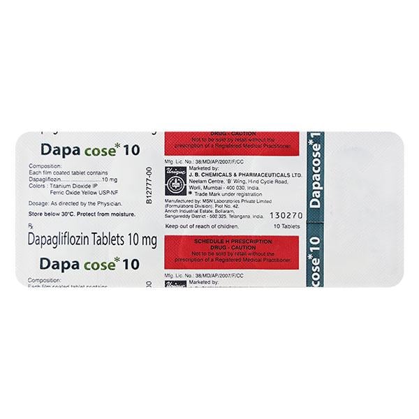DAPACOSE 10 Tablet 10's