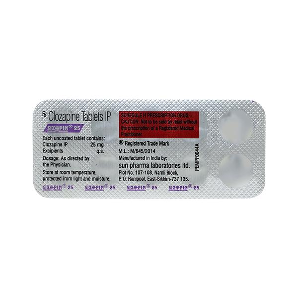 Sizopin 25mg Tablet 10'S