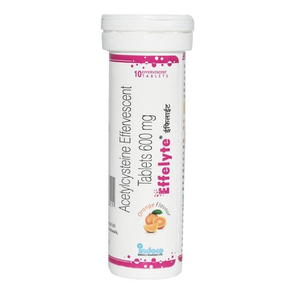 EFFELYTE 600 ORANGE FLAVOUR Effervescent Tablet 10's