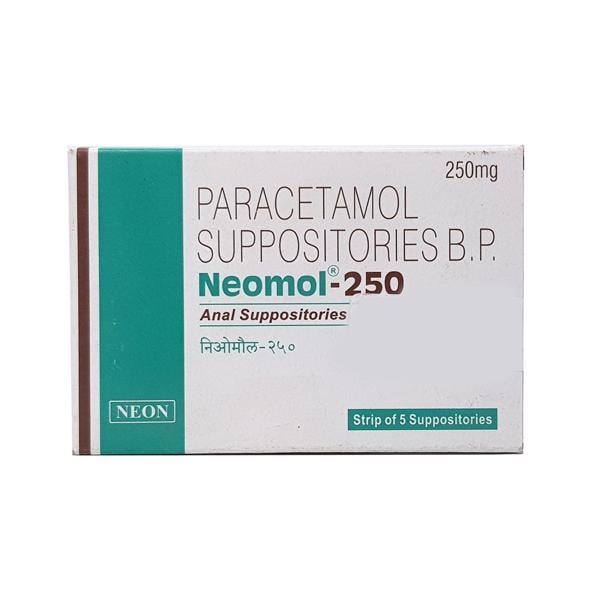 Neomol 250mg Suppository 5'S