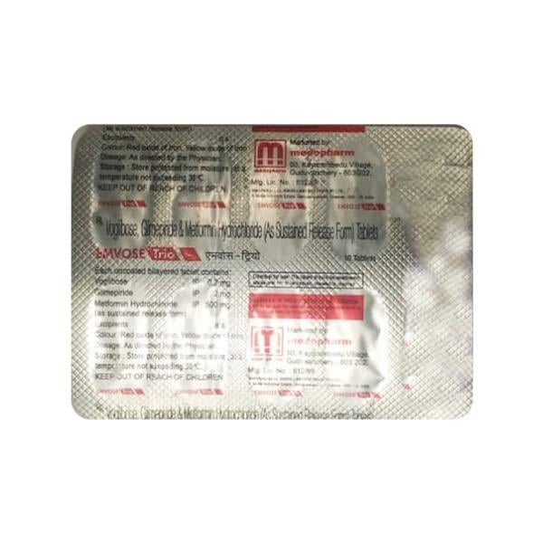 Emvose Trio 1mg Tablet 10'S