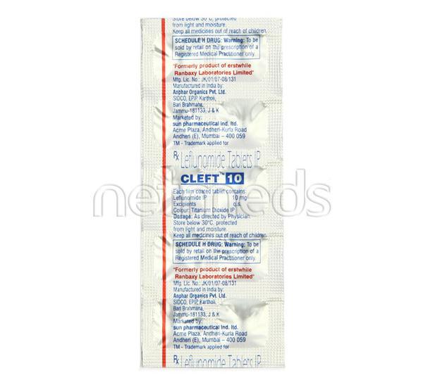 Cleft 10mg Tablet 10'S