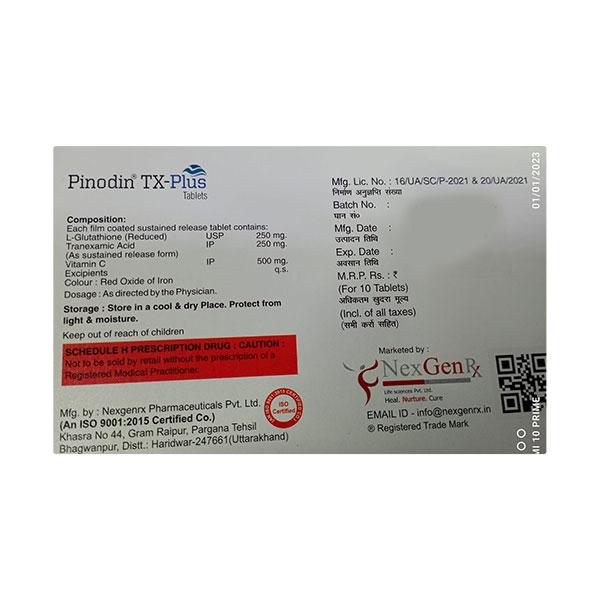 PINODIN TX PLUS Tablet 10's