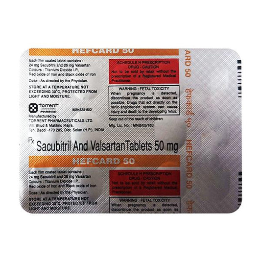 HEFCARD 50 Tablet 14's
