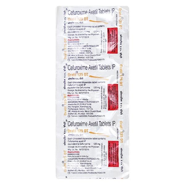 Oratil DT 125mg Tablet 10'S