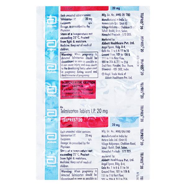 TELPRES 20mg Tablet 15's