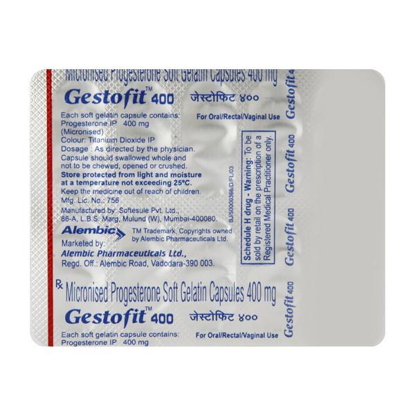Gestofit 400mg Capsule 10'S