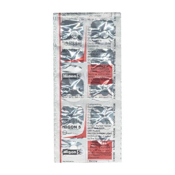 Migon 5mg Tablet 10'S