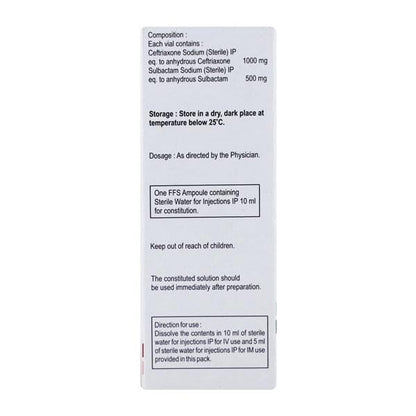 Mahacef SB Injection 1.5gm