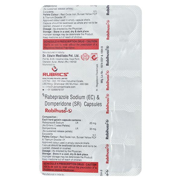 RABIHUSS D Capsule 10's