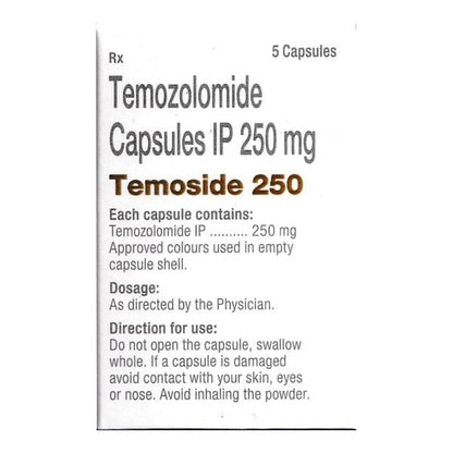 Temoside 250mg Capsule 5'S