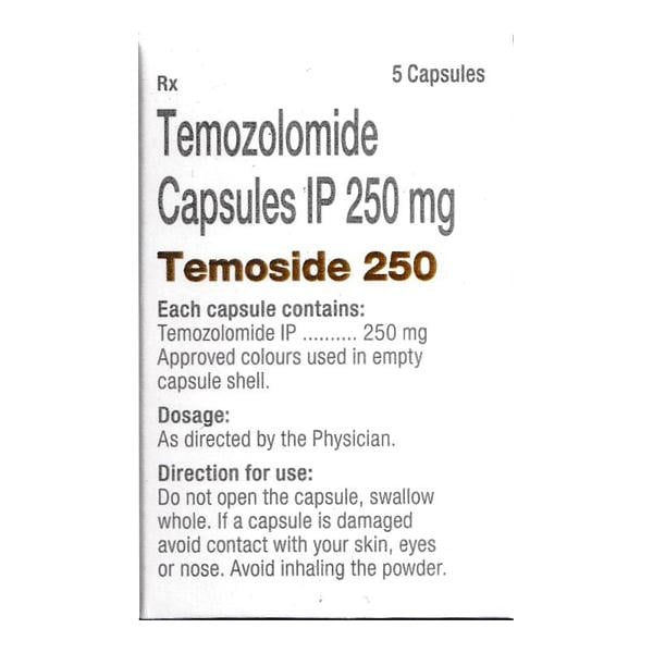 Temoside 250mg Capsule 5'S