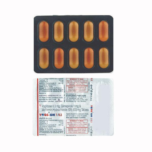 Vogs GM 1/0.3mg Tablet 10'S