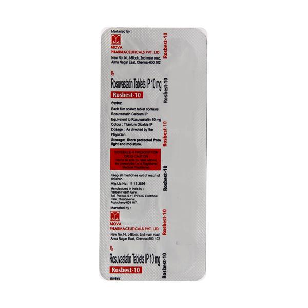 Rosbest 10mg Tablet 10'S