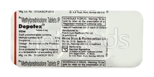 Depotex 4mg Tablet 10'S